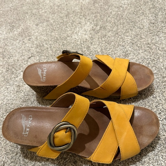 Dansko adjustable strap cork platform ssandals - Picture 4 of 6